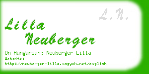 lilla neuberger business card
